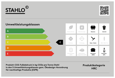 Stahlo Klassifizierungslabel C deutsch 2026